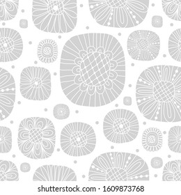 Cute seamless pattern with flowers. Seamless pattern can be used for wallpaper, pattern fills, web page background, surface textures.