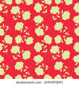 Cute seamless pattern with flowers. Vector creative floral texture. Great for fabric, textile, wallpaper