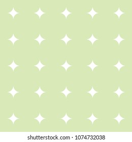 Cute seamless pattern, in green. fabric vector