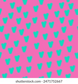 Lindo patrón sin costuras con corazones para imprimir en tela, envoltura de regalo, fondos de Web, reserva de chatarra, patchwork  Ilustración vectorial Patrón sin fisuras