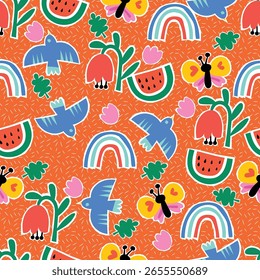 cute seamless pattern for kids design