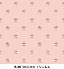 Cute seamless pattern with nesting box.