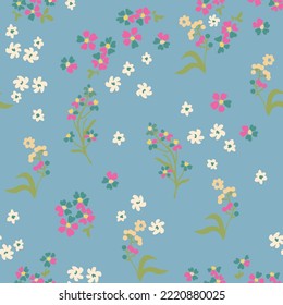 Cute, seamless, pattern, print, floral pattern, conversational,  pattern, colorful doodle flowers, hand drawn florals