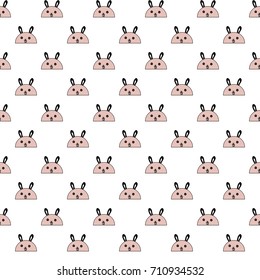 cute seamless pattern with rabbits