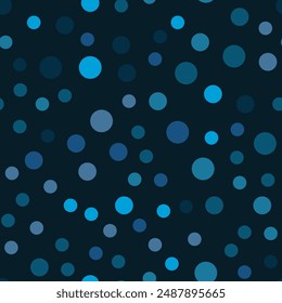 Cute seamless pattern with random. chaotic polka dot, circles, dots. For printing on fabric, wallpaper, gift paper. Vector