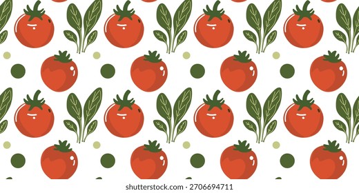 bonito padrão sem emenda de tomates vermelhos
