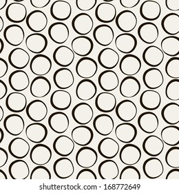 Cute seamless pattern. Repeating texture with rings. Abstract background