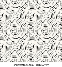 Cute seamless pattern. Repeating texture with hand drawn circles