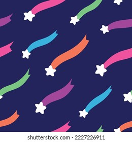 Patrón perfecto con elementos de estrellas de tiro. Ilustración vectorial para fondo, fondo de pantalla, impresión.