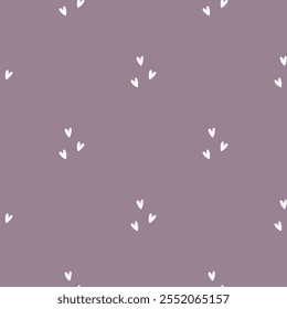 Cute seamless pattern with small hearts. Vector Pastel background. Valentines day and love