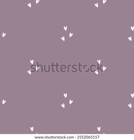 Cute seamless pattern with small hearts. Vector Pastel background. Valentines day and love