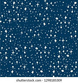 Cute seamless pattern space theme. Abstract background. Vector illustration