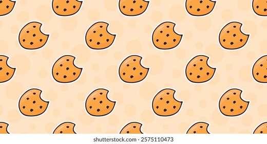 cute seamless pattern with sweets. Print with cakes. vector. Seamless pattern. Drawing with ice cream. Sweet pattern. Background for ice cream. Wallpaper for a pastry shop.