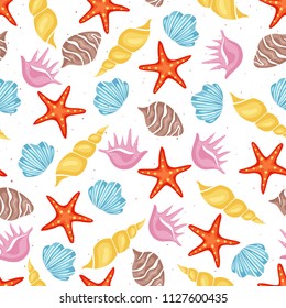 Vector Shells Pattern Stock Vector (Royalty Free) 57497533