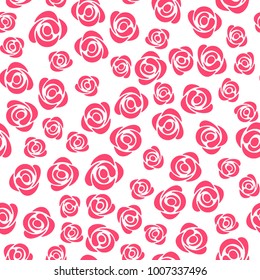 Cute seamless pattern. Vector floral background. Print