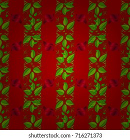 Cute seamless pattern. Vector floral background. Print. Cute fabric pattern. Colour Summer Theme seamless pattern Background. Flat Flower Elements Design.