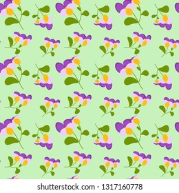 
cute seamless pattern with wildflowers