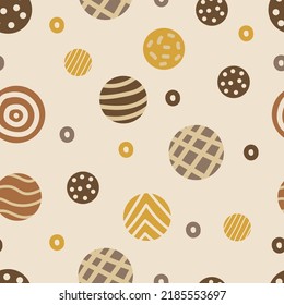 Cute seamless polka dot pattern