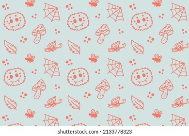 Fondo de patrón de araña sin costura