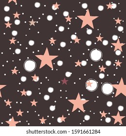 Cute Seamless Star Pattern. Great for backgrounds, backdrops, cars, postcards, invitations, headers, brochures, posters,wall art, flyer, etc. Vector Illustration.