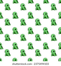 Cute seamless turtle pattern design for decorating, backdrop, fabric, wallpaper and etc.