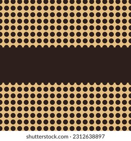 Cute Seamless vector abstract background fabric pattern dot circle geometric grill grid patterns vrown color pastel wood earth brown tone table wallpaper.