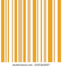 Cute Seamless vector background fabric pattern strips  balance geometric stripe patterns white yellow color tone stripes different size design for party strip wallpaper hot tone color.