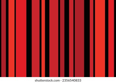Cute Seamless vector background fabric pattern strips  balance geometric stripe patterns black red color tone stripes different size design red party strip wallpaper hot tone color.