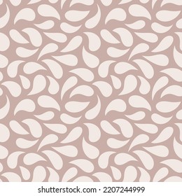 Cute seamless vector pattern with abstract organic elements. Modern background.
