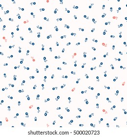 Cute seamless vector pattern with berries