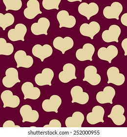 cute seamless vector pattern with hearts