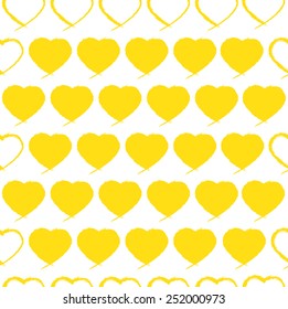 cute seamless vector pattern with hearts