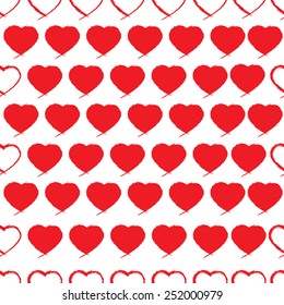 cute seamless vector pattern with hearts