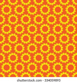 Cute seamless vector pattern of sun. Doodle hand drawn style . Bright and beautiful retro seamless pattern. Retro Patterns Set