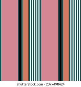 cute seamless vector stripe pattern on green background