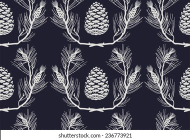 cute seamless vector texture with autumn leaves, seeds, berries. gifts of autumn. fabric, nursery, furniture upholstery, gift wrap, wrapping paper, cover, lining.