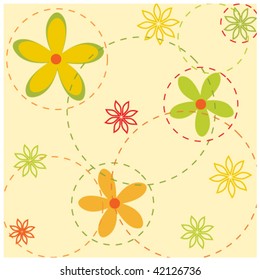 Cute seamless wallpaper. vector illustration.