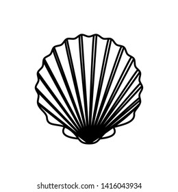 cute seashell on the sea in white background