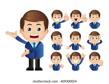 Cute Set - Set of businessman