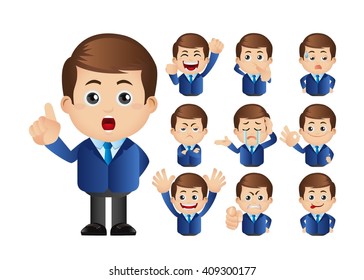 Cute Set - Set of businessman