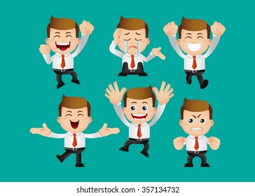 Cute Set - Set of businessman character