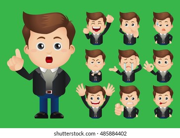 Cute Set - Set of businesspeople