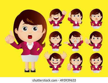 Cute Set - Set of businesspeople