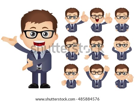 Cute Set - Set of businesspeople