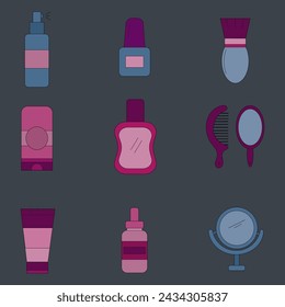 A cute set of cosmetics