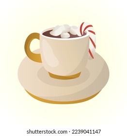 cute set with cozy things for a cozy tea party and reading