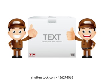 Cute Set - Set of delivery person