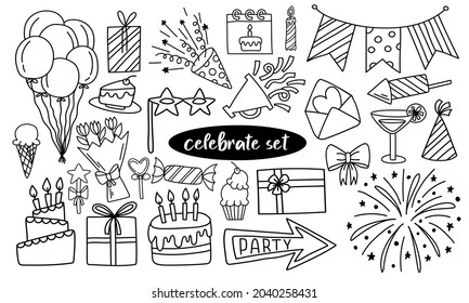 A cute set of doodles for decorating the holidays!