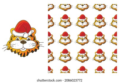 Cute Set of element and seamless pattern. Ideal for children's clothing
