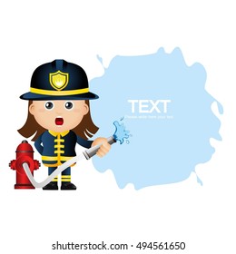 Cute Set - Set of firefighter